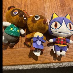 Lot Of 3 Animal Crossing Plushies