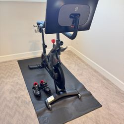Peloton+ Bike With Size 10 Shoes