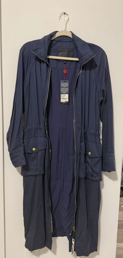 New True Religion Bike Trench Coat S
