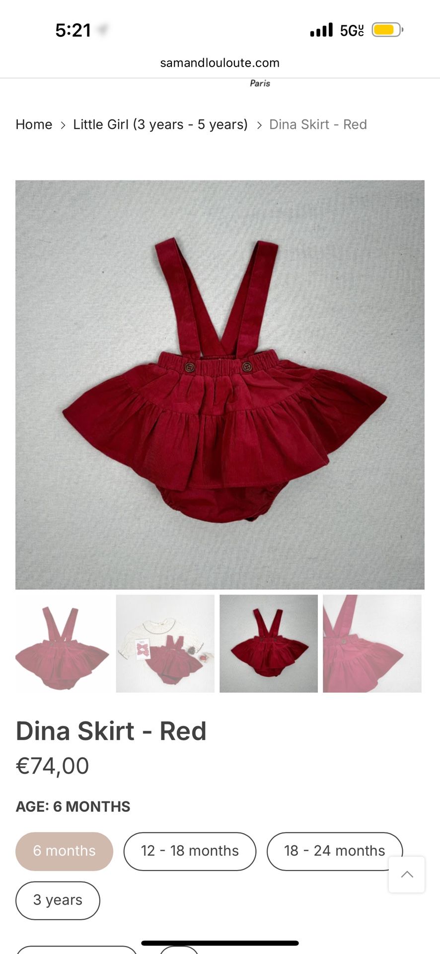 Dina Skirt Sam And Lououte