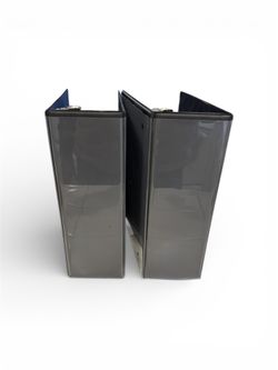 📘 Set of 2 – Like New  4” D-Ring View Binders