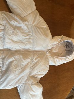 Girls White Winter Coat