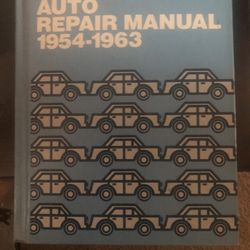 Book Auto Repair Manual 1954 To 1963