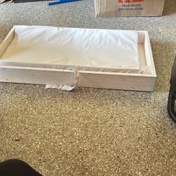 Wooden Baby Changing Table Pad Holder and Pad 