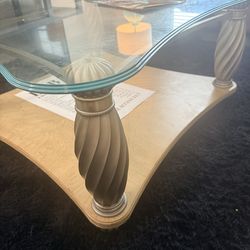 Luxury designed glass table
