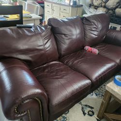 Leather Couch Set