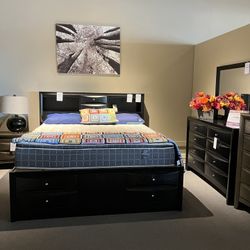 Black 4pc King Bedroom Set