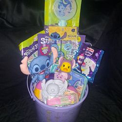 Stitch easter basket unisex