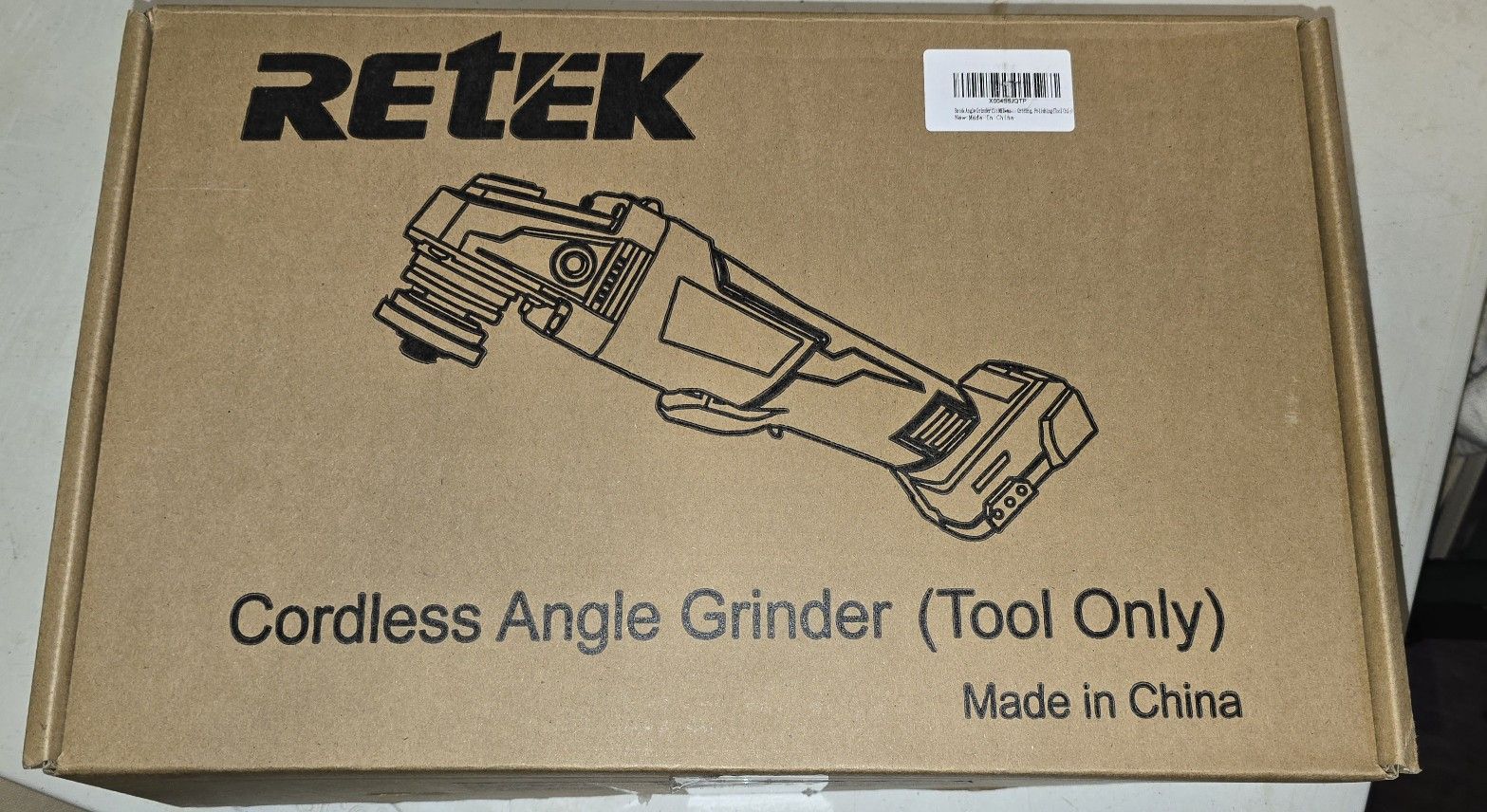 Retek Angle Grinder fit Milwaukee 18V Battery, 8000 RPM Brushless Motor, Powerful Cordless Electric Grinder