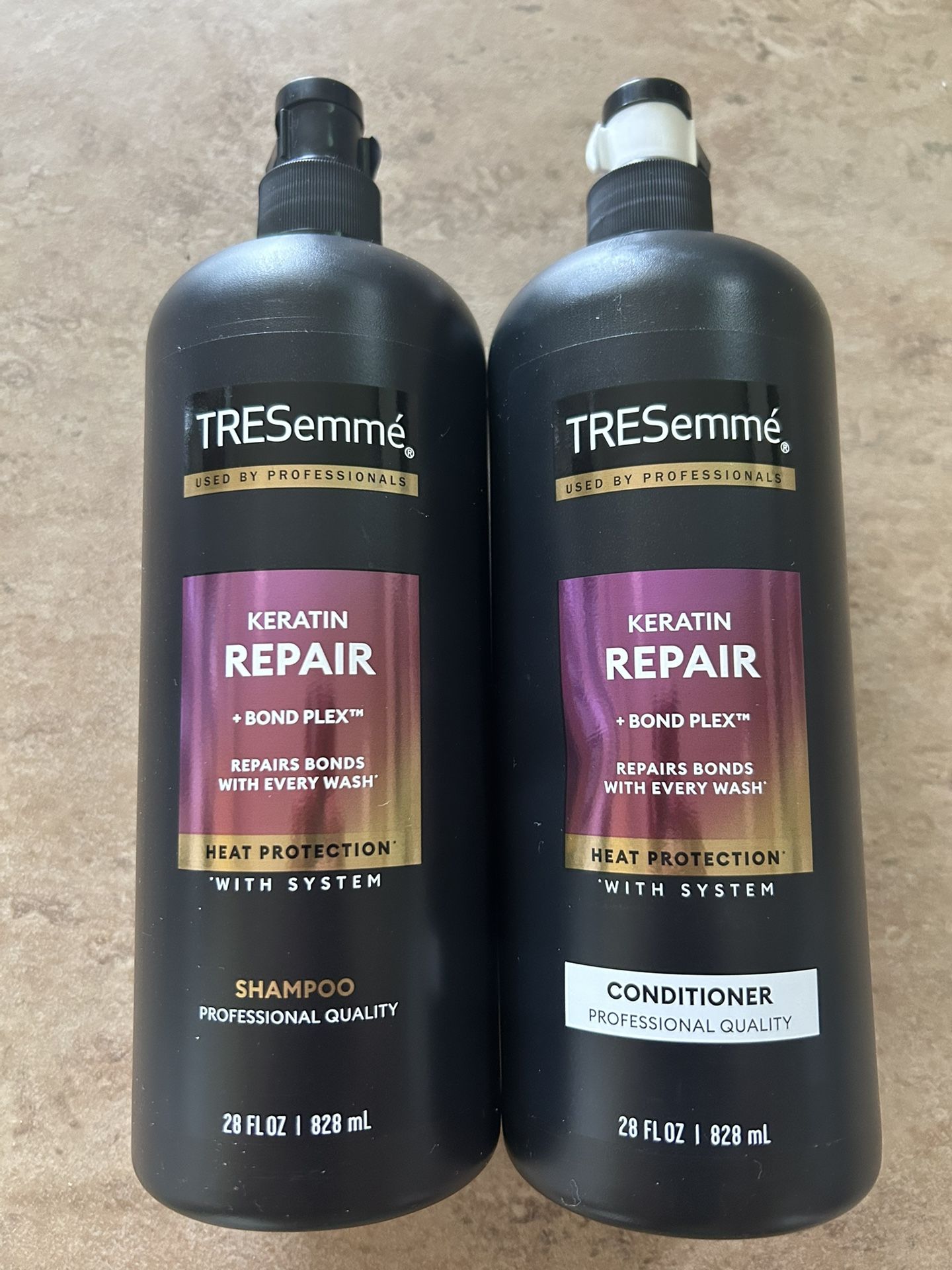Tresemme' Keratin Repair Bond Plex Shampoo & Conditioner 38 FI Oz each