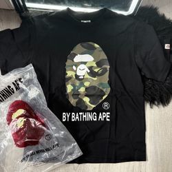 Black And Camo Bape Shirt