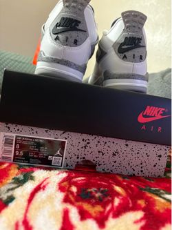 Jordan 4 white cements.
