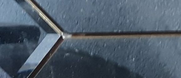 Clear Stained Glass Panel Transom