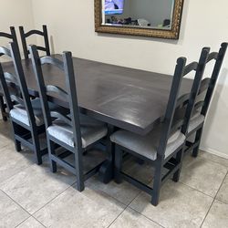 Dining Table 86x47x30 w/6 Chairs