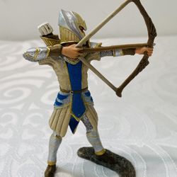Schleich GRIFFIN KNIGHT W/BOW & ARROW Blue/Silver/Gold 4.25" Resin 70111 EUC