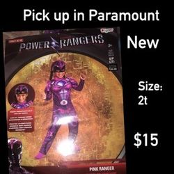 Pink power Rangers costume