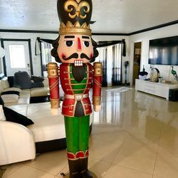 Lifesize Christmas Magical Holiday Musical Nutcracker With Led Lights AndTimer