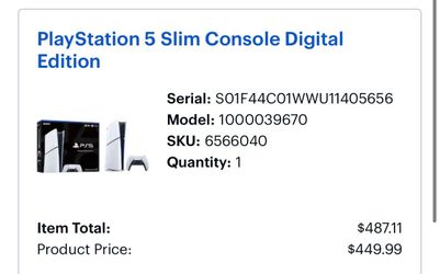 PlayStation 5 digital slim new in box