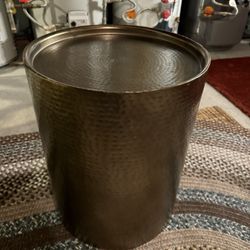 Bronze Circular Side Table