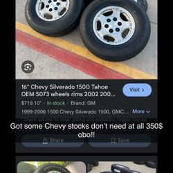 Got Some 2002 Chevy Stocks For Sale 350$ OBO 