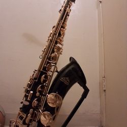 EASTROCK Tenor Saxophone Bb Black/Gold Laquer