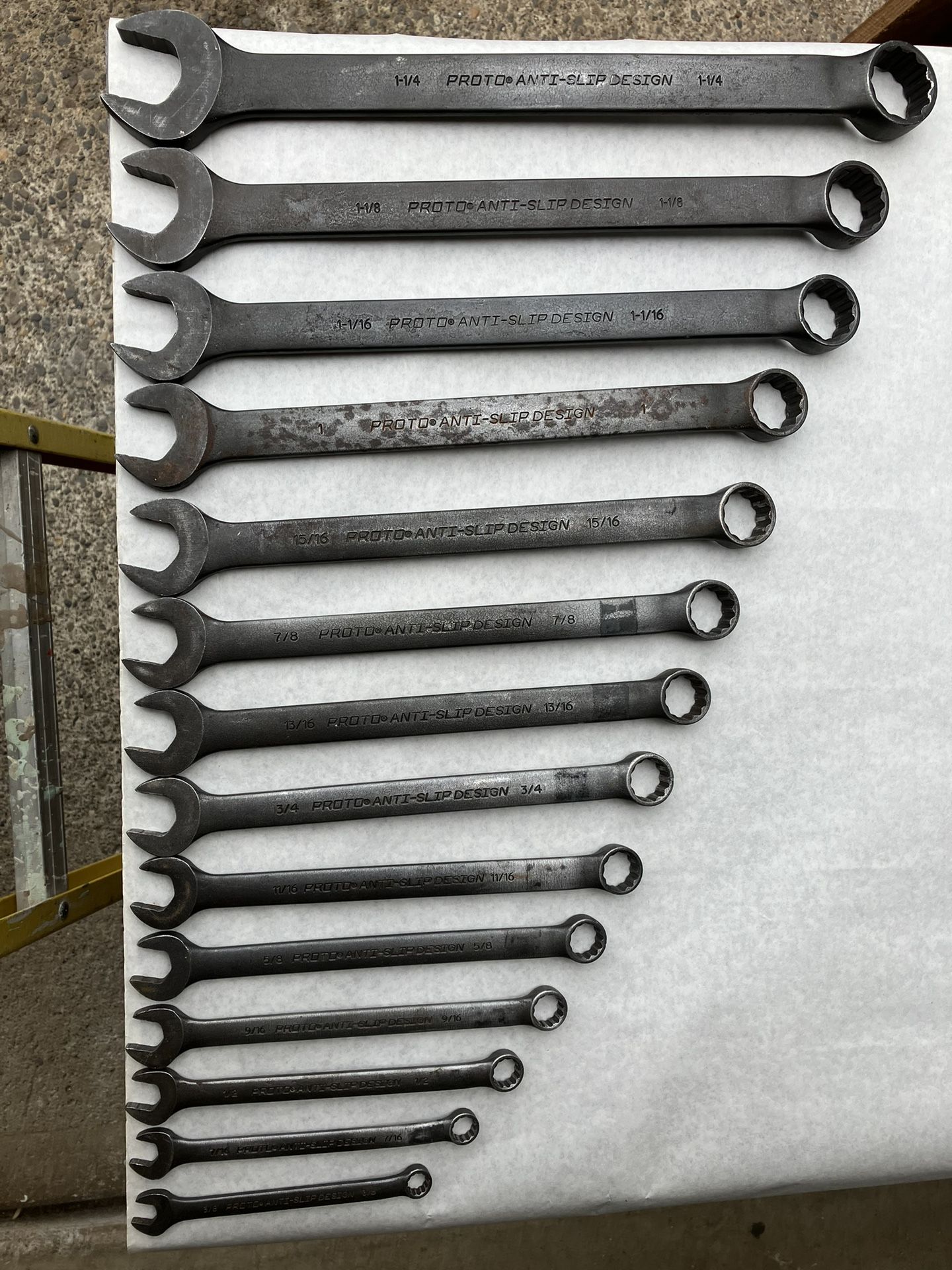 Proto 12 Point SAE Black Oxide Anti-slip Wrenches