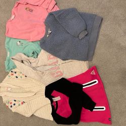 3 To 4T Toddler Girl Sweater Hoodie Cardigan Bundle 