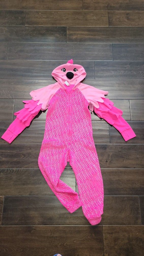 Girl's Youth Size 8 Flamingo Halloween Costume Pj's Excellent Condition PRICE Is Firm Cash Only 
