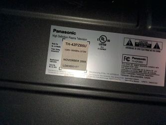 42" Panasonic HD PLASMA TV