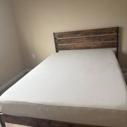 Full size bed and frame