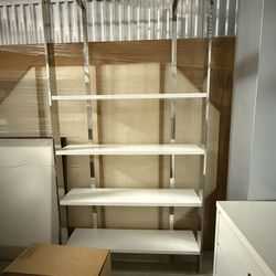 White bookshelf
