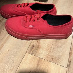 Van All Red Shoes 