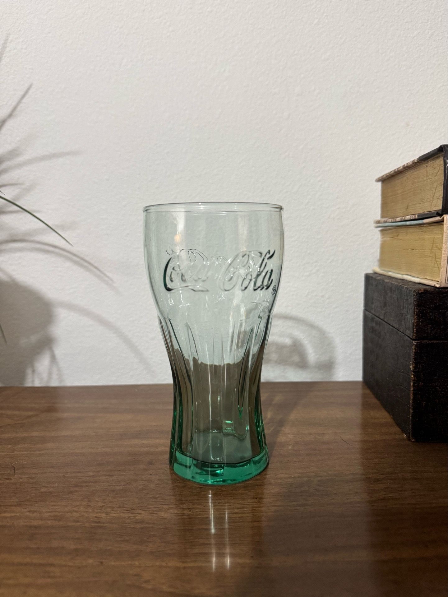vintage glass coke cup
