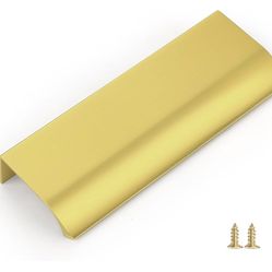 New Gobrico Edge Cabinet Finger Pulls, 3"(76mm) ..Kitchen Bedroom Bathroom 100 Pack