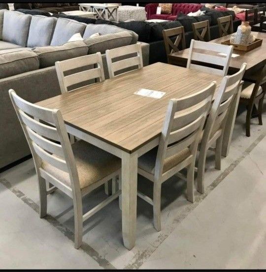 Brand New Ashley Dining Room Set Table And 6 Chairs Fastest