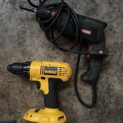 Drills dewalt cordless craftsman corded like new