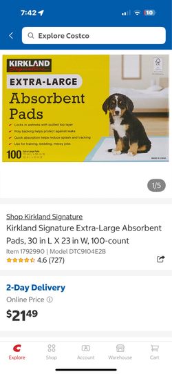 Kirkland absorbent pads