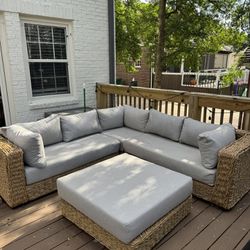 Article Outdoor Sectional With Custom Cover 