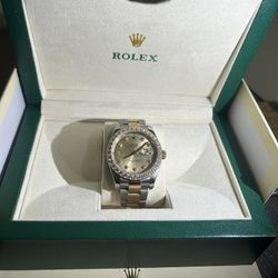 Datejust 36mm Yellow Gold Fluted Diamond Dial Jubilee Watch