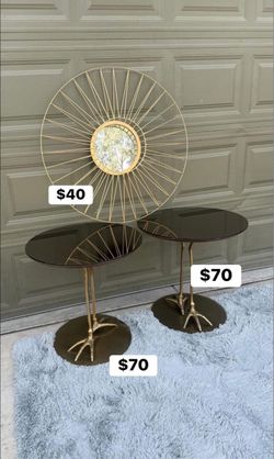Gold sunburst wall mirrors