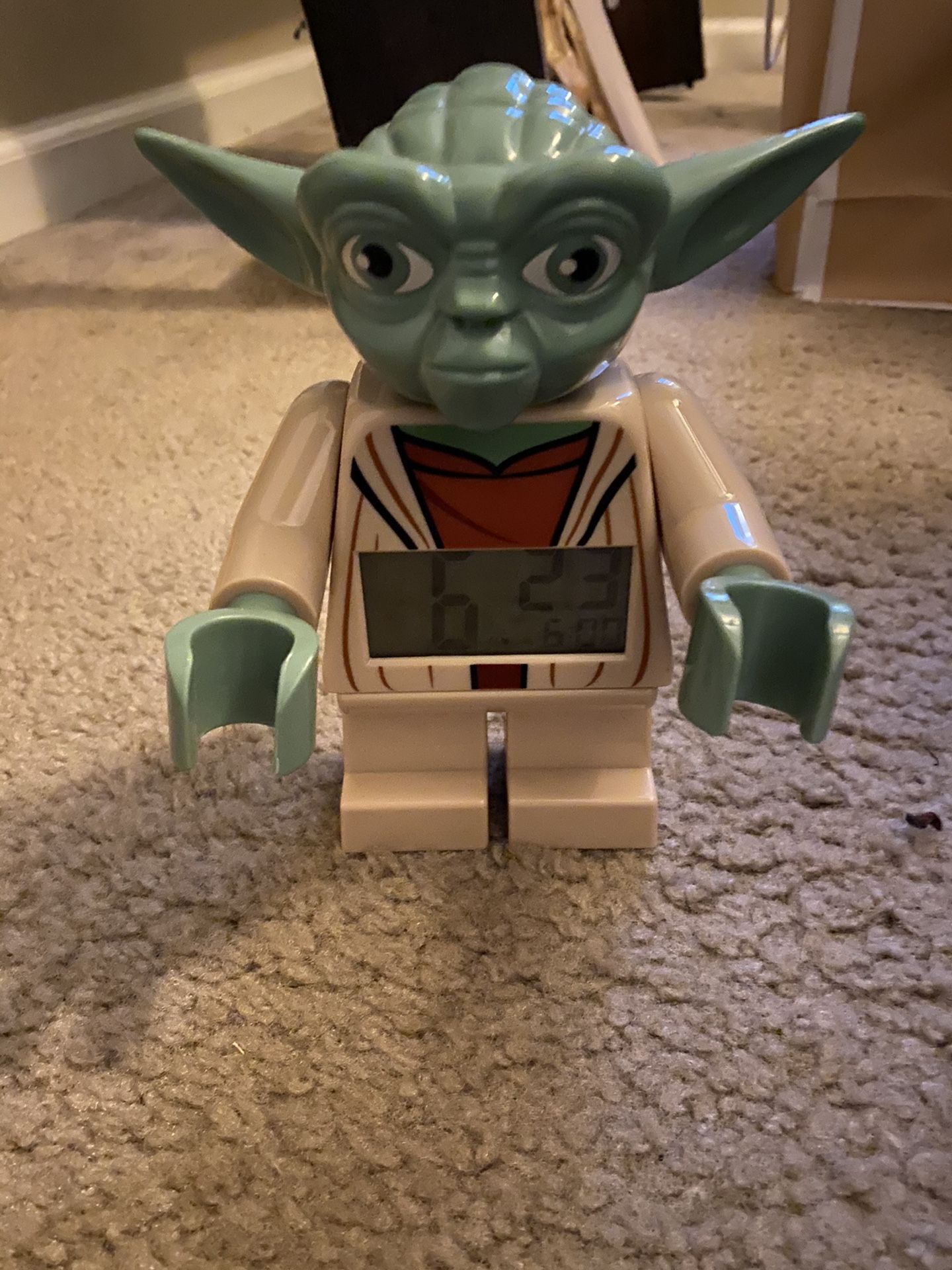 Lego Yoda alarm clock