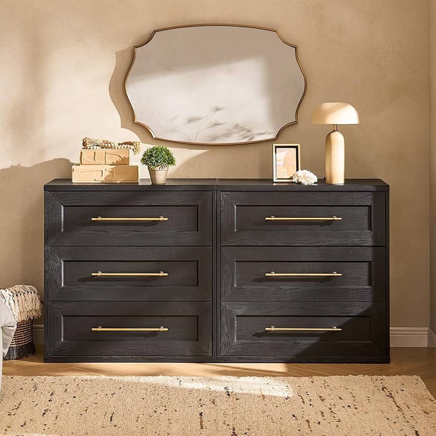 A278-mopio Blake 3 Drawer Dresser for Bedroom, Chest of Drawers, Wood Dresser Organizer, Modern Farmhouse, Tall Night Stand, Enhanced Safety, Sturdy C