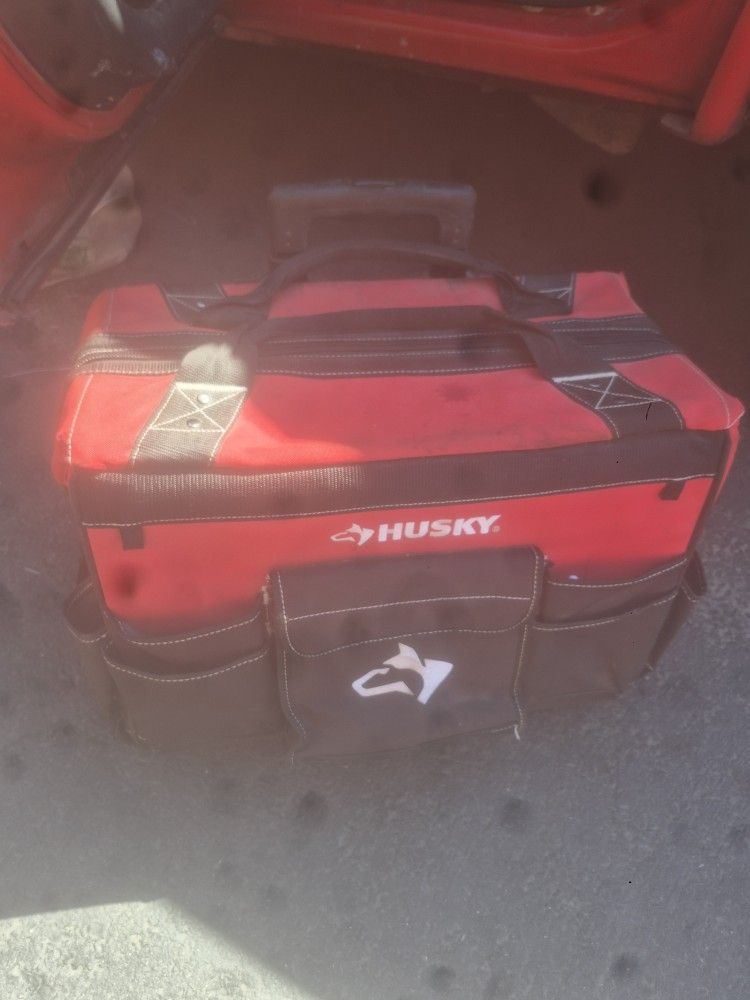 Husky Tote and Milwaukee Cordless Drill Motor