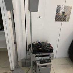 SONY AMP , SPEAKERS AND SUBWOOFER SOUND-ROUND  