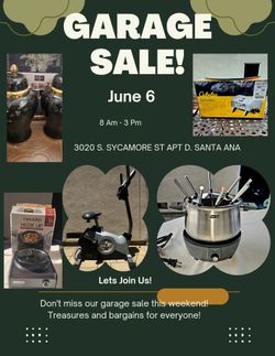 Garage Sale Saturday June 6