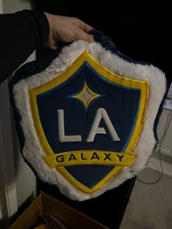 LA Galaxy MLS Plush Shield Pillow