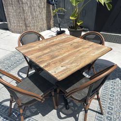 Restaurant Outdoor Table And Chair 