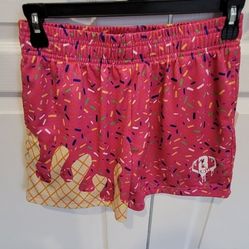 Baseball Lifestyle Pink Ice Cream Shorts YXL