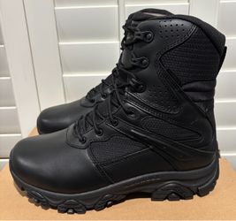 NEW Men's Merrell Moab 3 8" BLACK Tactical Response Zip Waterproof Boots (Men’s Size 10 & 11) - $65