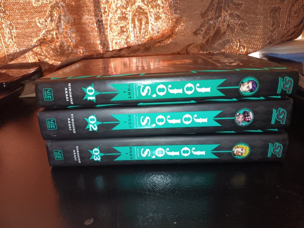 Jojo JJBA Jojo's Bizzare Adventure Part 1 Season 1 Manga Volumes #1-#3 Anime